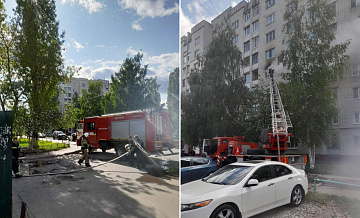 При пожаре в Нижнем Новгороде погиб мужчина