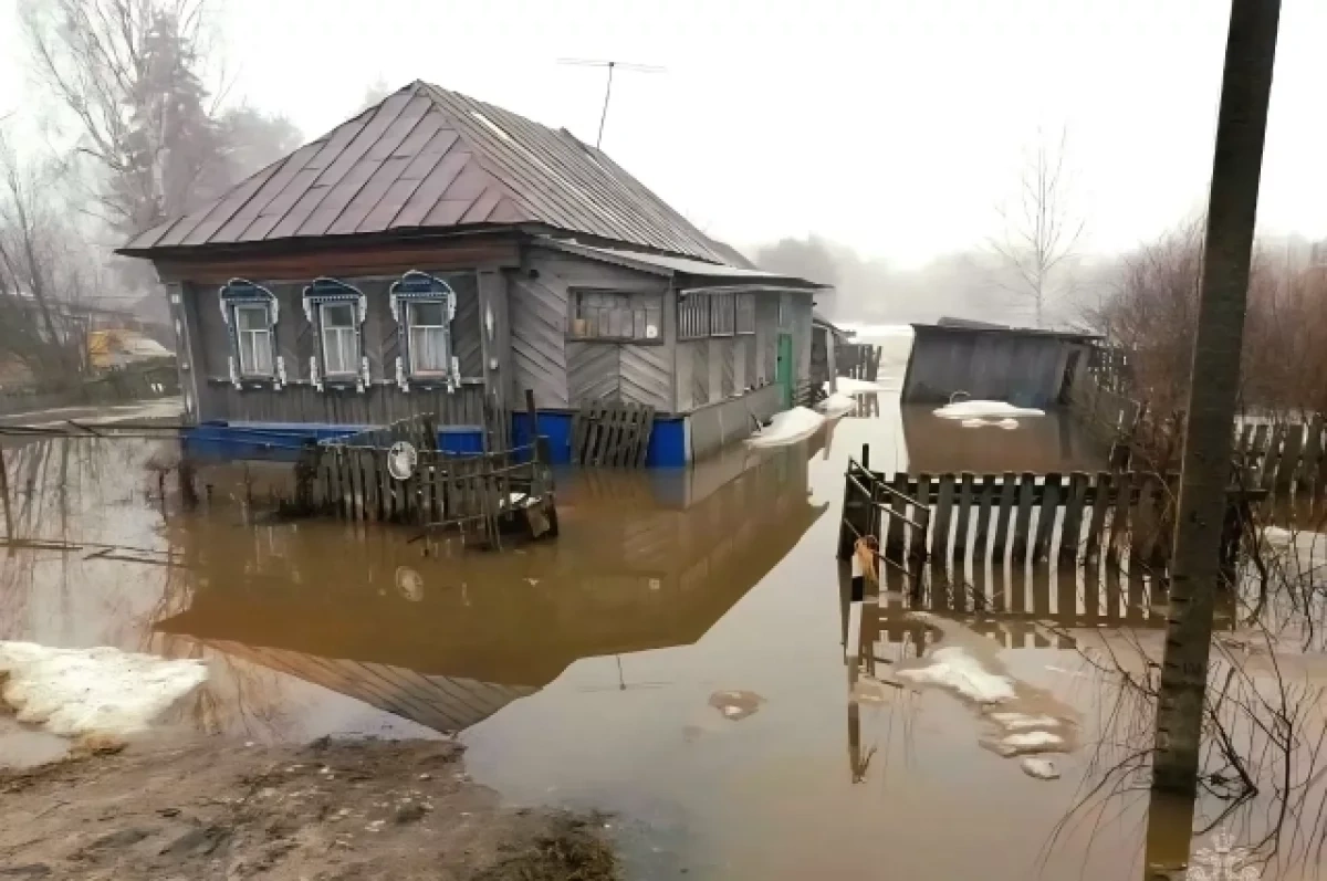 Новые придомовые территории затопило из-за паводка в Нижегородской области