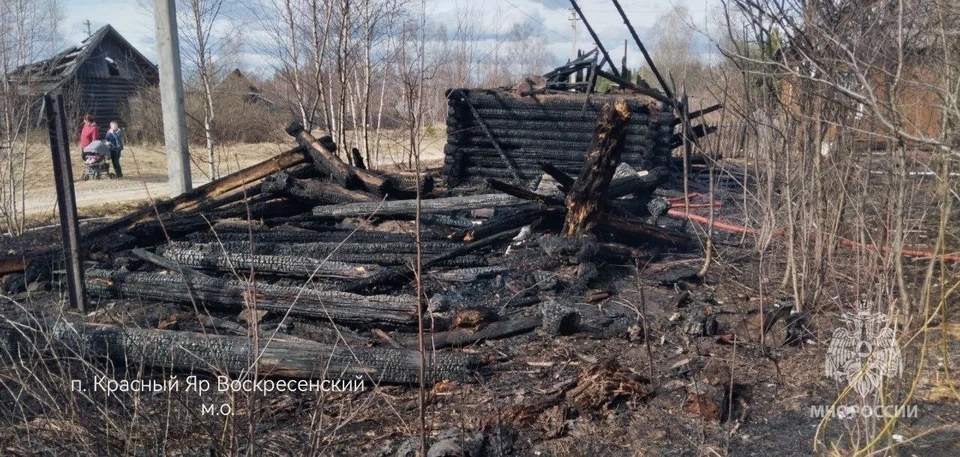 Два дома, две бани и 10 построек сгорели в Нижегородской области из-за пала травы