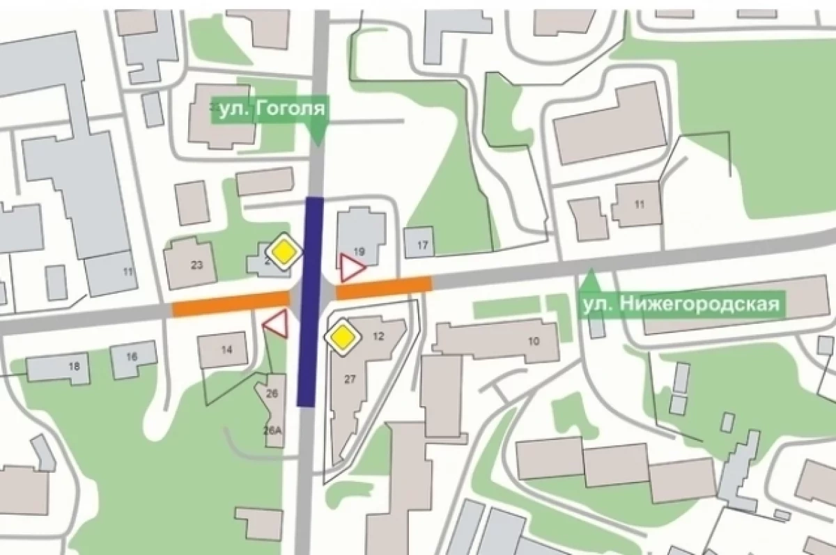 Нижегородцев предупредили об изменении движения на одном из перекрестков