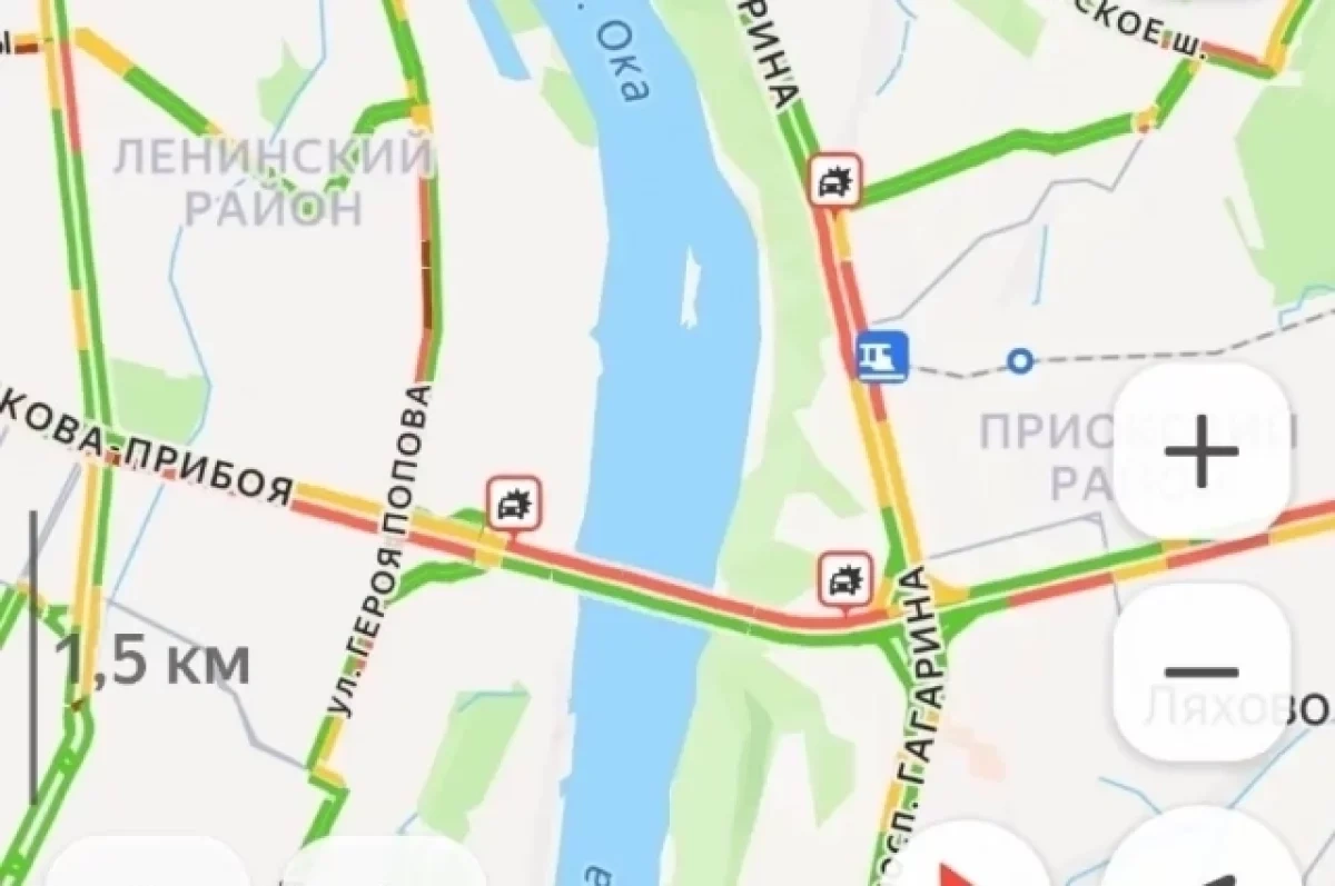 Массовое ДТП произошло на Мызинском мосту 19 июня