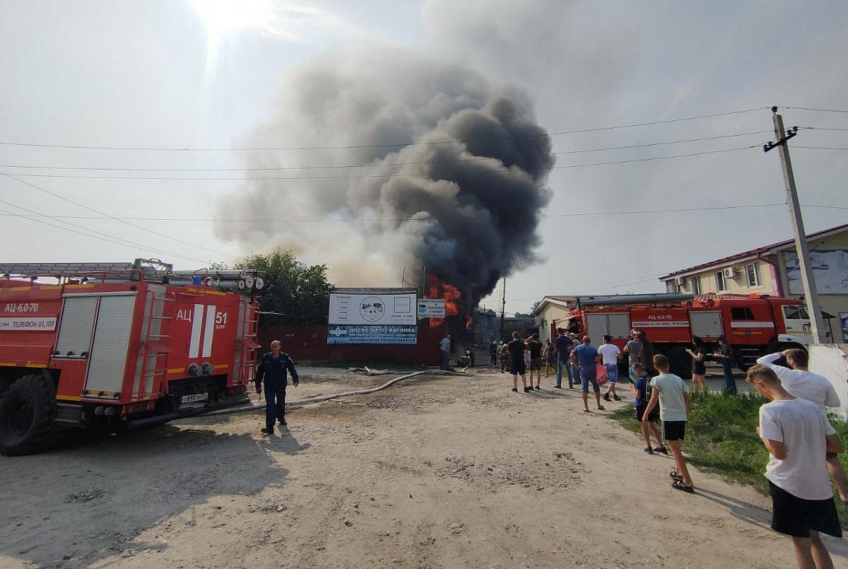 В городе Бор Нижегородской области произошёл пожар